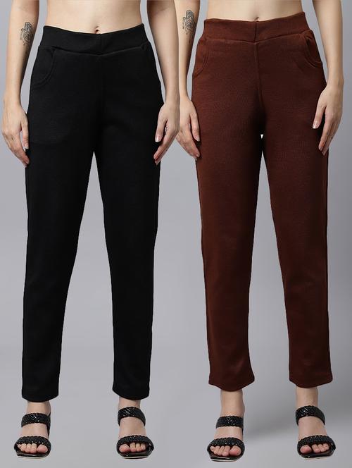 multi colored wool trousers - 21535680 - Very Small Image - 1