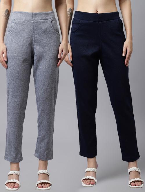 multi colored wool trousers - 21535688 - Very Small Image - 1