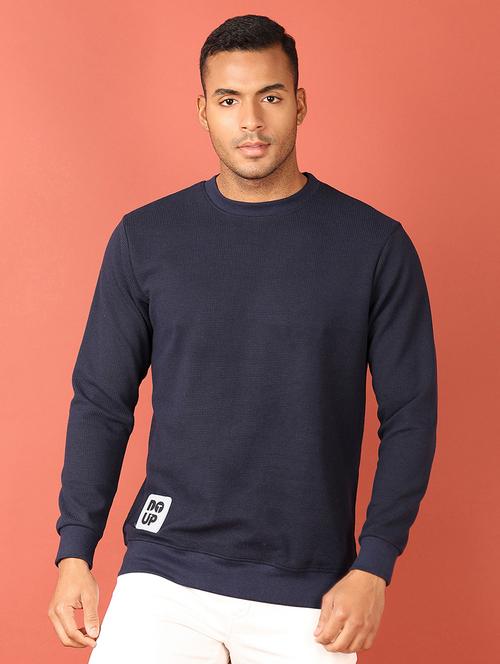men long sleeves plain sweatshirt - 21535810 - Very Small Image - 1