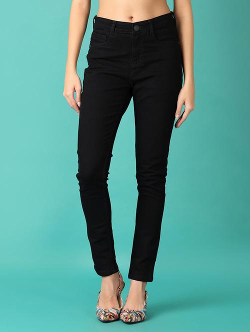 women plain skinny fit denim jeans - 21535838 - Very Small Image - 1