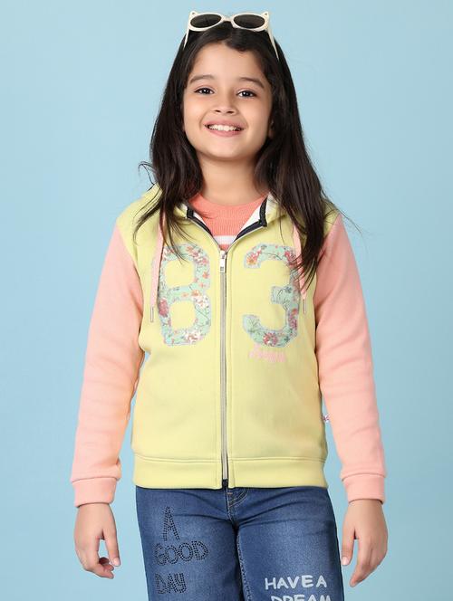 girls hooded neck sleeveless sweatshirts - 21536294 - Very Small Image - 1