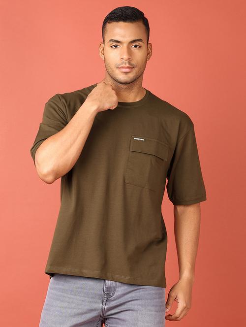 men round neck plain t-shirt - 21536338 - Very Small Image - 1