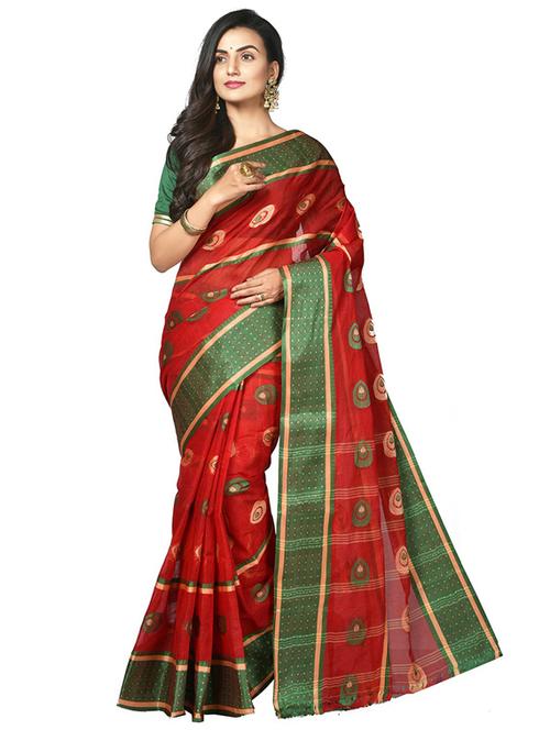 women self design handloom saree - 21536922 - Very Small Image - 1