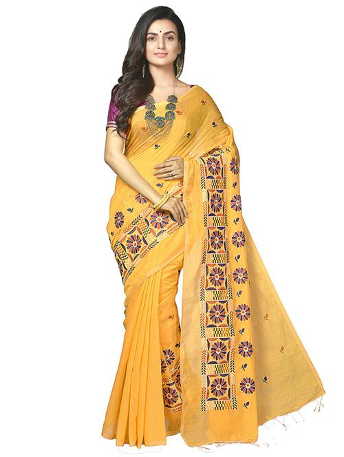 women self design handloom saree - 21536923 - Very Small Image - 1