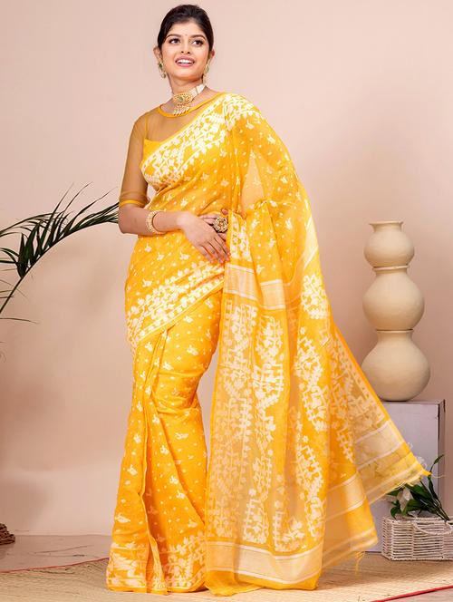 women self design jamdani saree - 21537012 - Very Small Image - 1