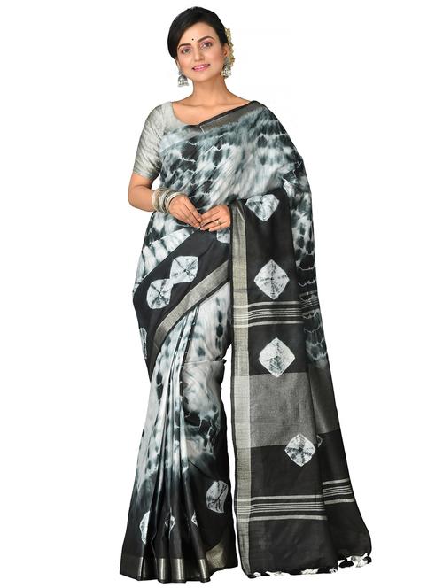 women tie & dye printed saree - 21537090 - Very Small Image - 1