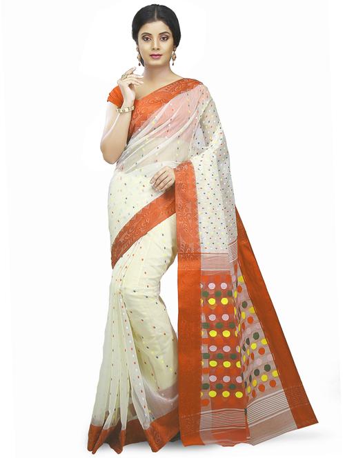 women self design jamdani saree - 21537128 - Very Small Image - 1