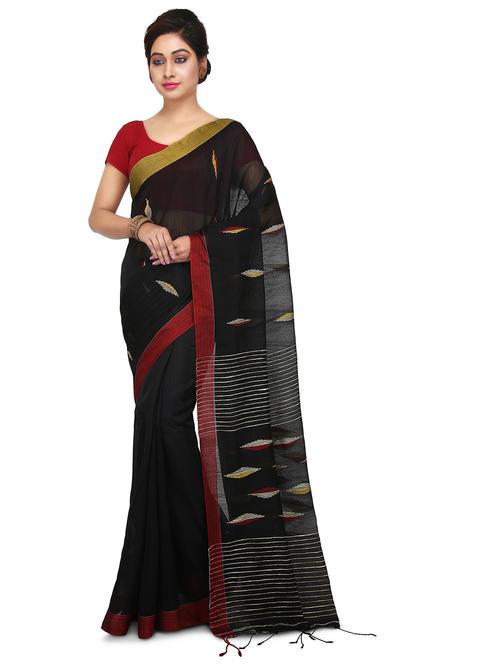 women self design handloom saree - 21537220 - Very Small Image - 1