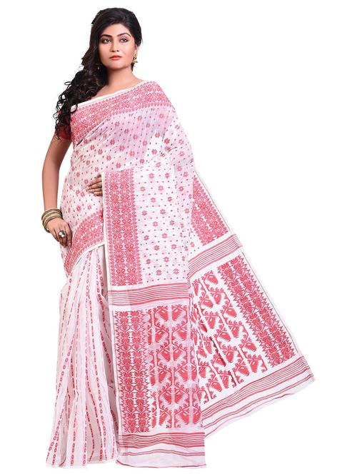 women self design jamdani saree - 21537273 - Very Small Image - 1