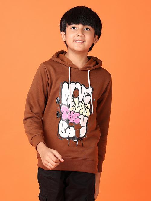 boys front print long sleeve sweatshirt - 21538582 - Very Small Image - 1
