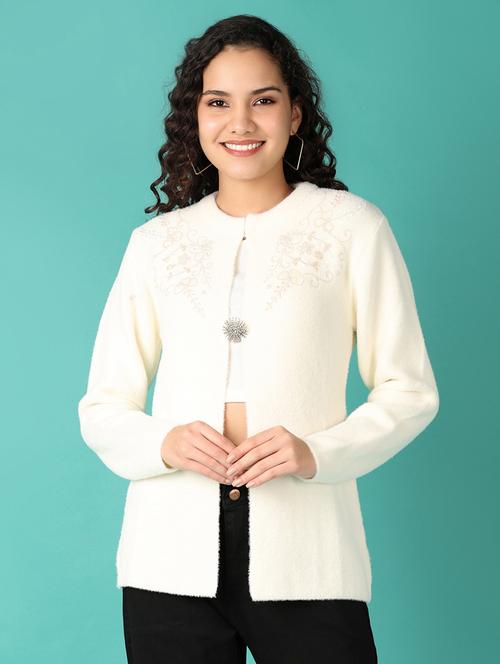 women self design long sleeve cardigan - 21538603 - Very Small Image - 1