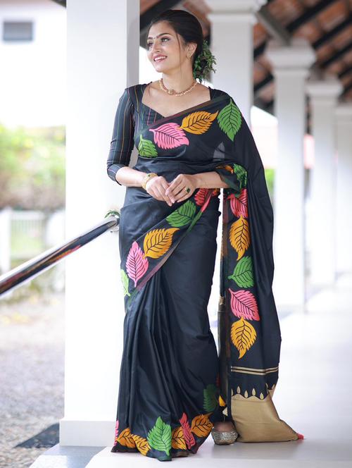 women printed saree - 21538886 - Very Small Image - 1