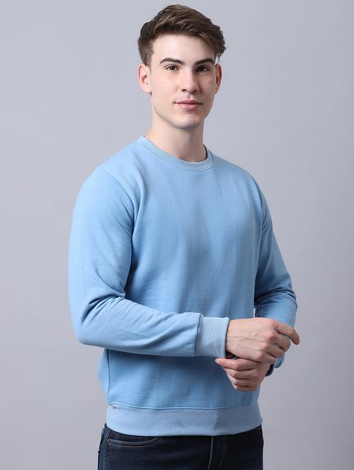 men long sleeves plain sweatshirt - 21539858 - Very Small Image - 1