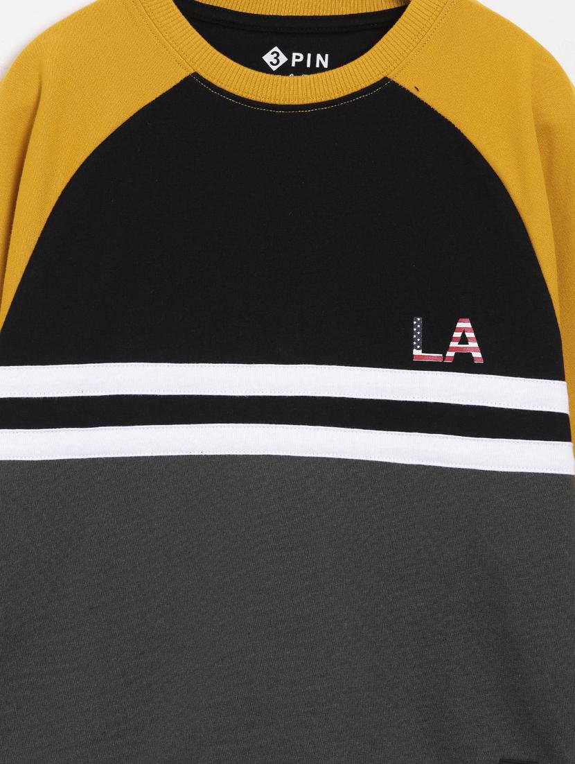boys long sleeve color block sweatshirt - 21542489 - Standard Image - 2