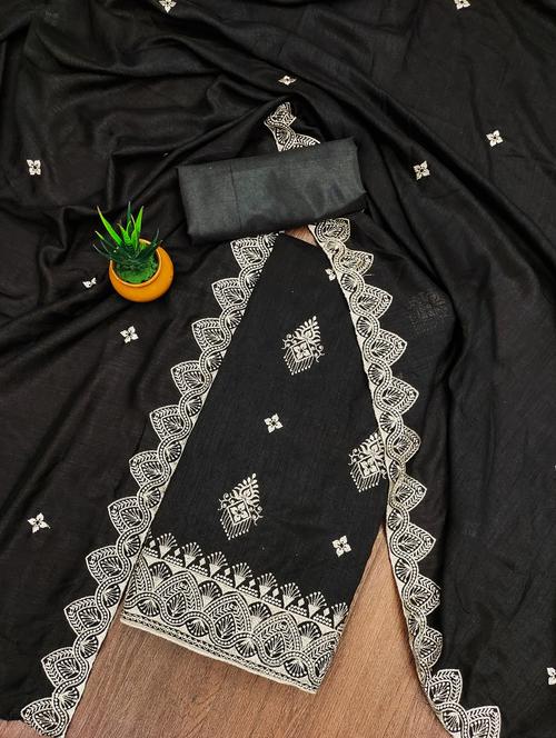 women embroidered unstitched suit set - 21543274 - Very Small Image - 1