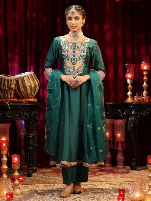 women embroidered kurta pant with dupatta suit set - 21544610 - Very Small Image - 1