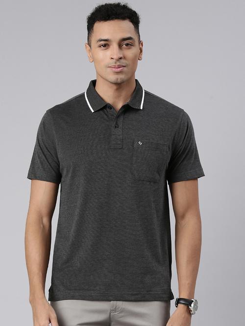 men polo neck plain t-shirt - 21544704 - Very Small Image - 1