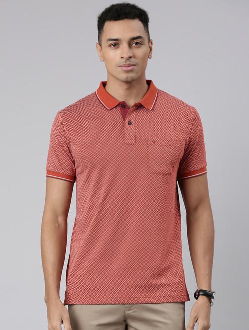 men all over print short sleeve polo t-shirt - 21544727 - Very Small Image - 1