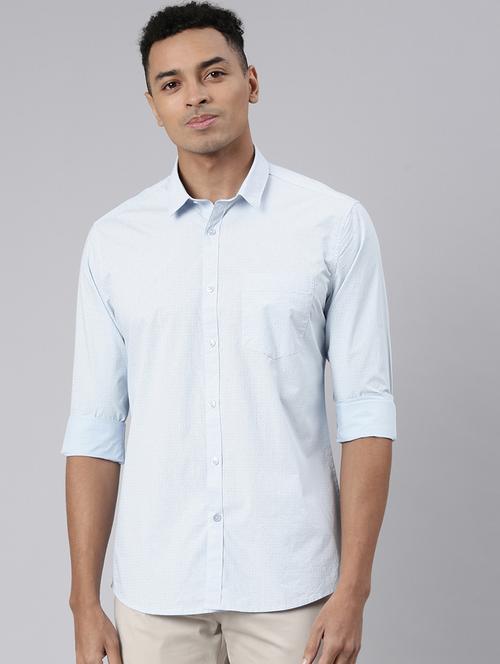 men solid long sleeve casual shirt - 21544758 - Very Small Image - 1