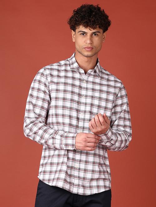 men checkered long sleeve casual shirt - 21544973 - Very Small Image - 1