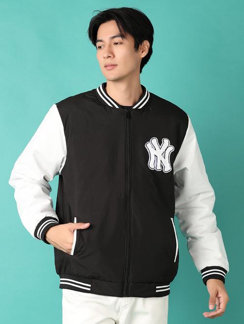 men long sleeves varsity jacket jacket - 21544999 - Very Small Image - 1