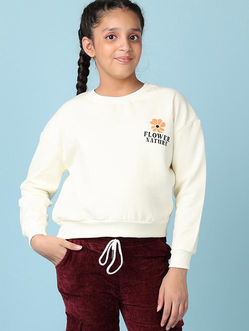 girls front & back print long sleeve sweatshirt - 21545061 - Very Small Image - 1