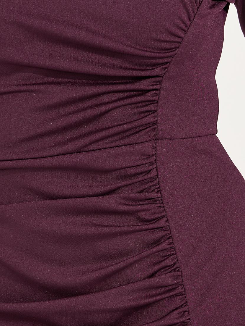 women purple solid sheath dress - 21547005 - Zoom Image - 5