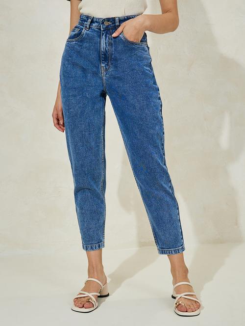 blue cotton jeans - 21547021 - Very Small Image - 1