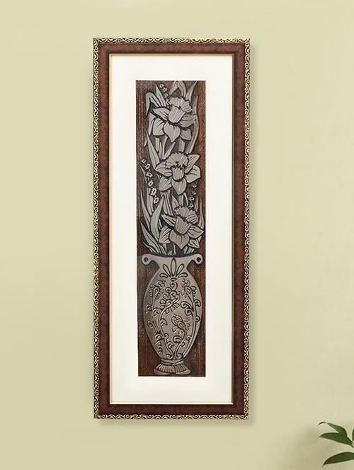 antique flower egyptian painting | golden and brown design - 21547450 - Very Small Image - 1