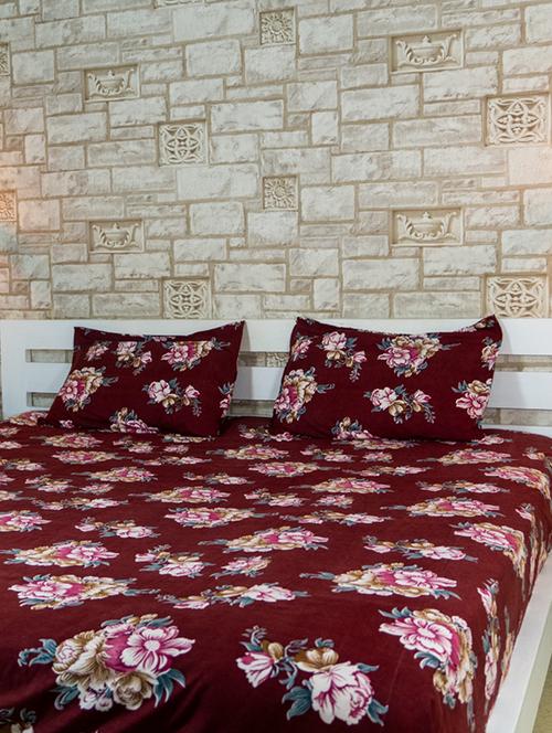 veahome printed double bedsheet with 2 pillow cover - 21547466 - Very Small Image - 1
