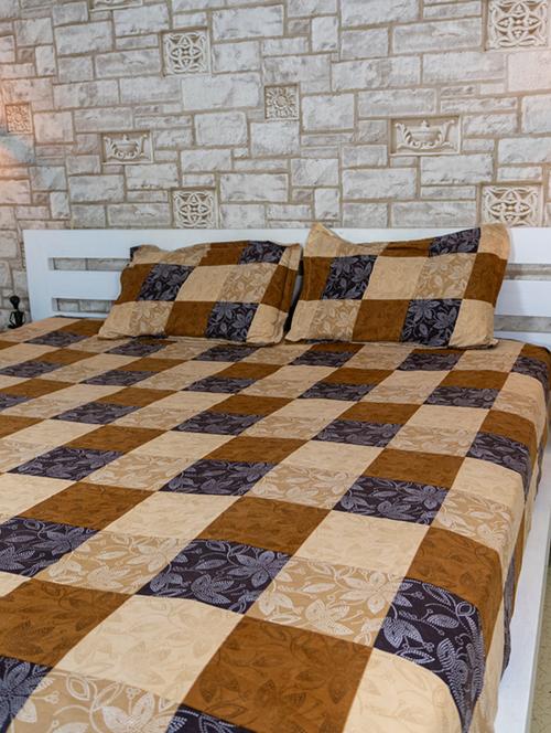 veahome printed double bedsheet with 2 pillow cover - 21547471 - Very Small Image - 1