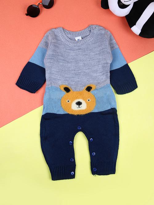 kids self designed long sleeve romper - 21547622 - Very Small Image - 1