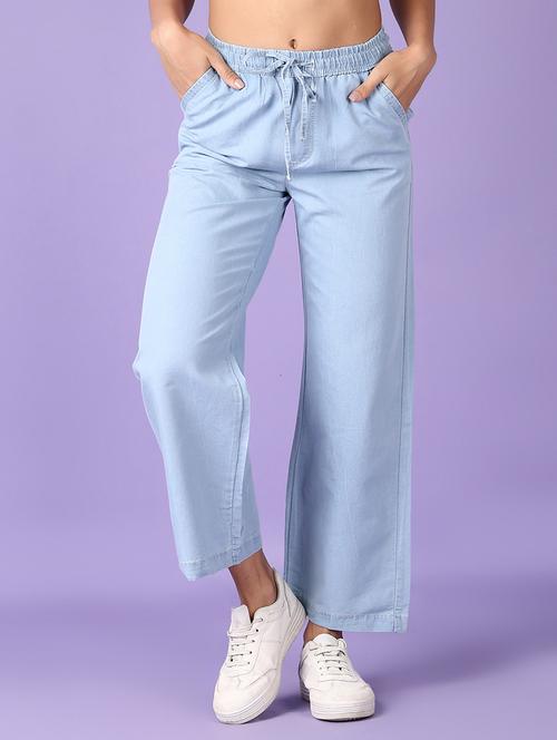 women plain wide leg jeans - 21547690 - Very Small Image - 1