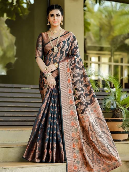 women self design banarasi saree - 21549302 - Very Small Image - 1