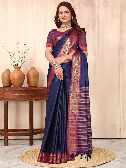 women self design kanjivaram saree - 21549605 - Very Small Image - 1