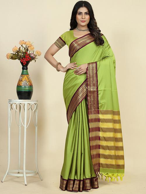 women self-designed gadwal saree - 21549629 - Very Small Image - 1