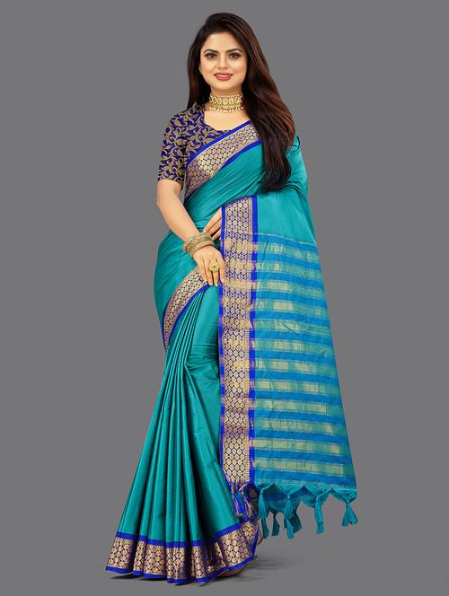 women self-designed bordered saree - 21549763 - Very Small Image - 1