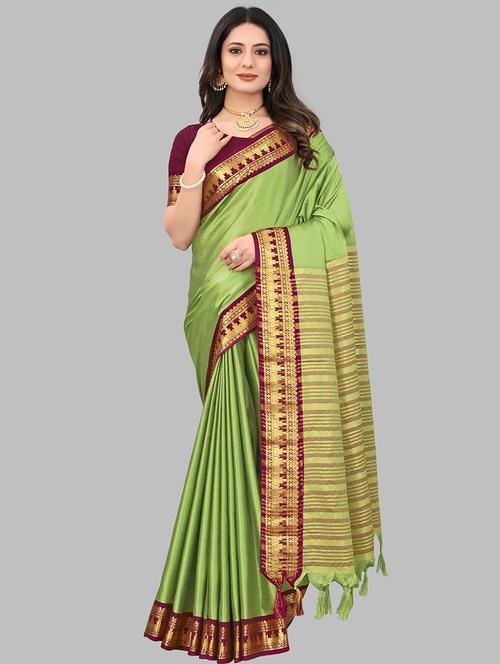 women self-designed bordered saree - 21549804 - Very Small Image - 1