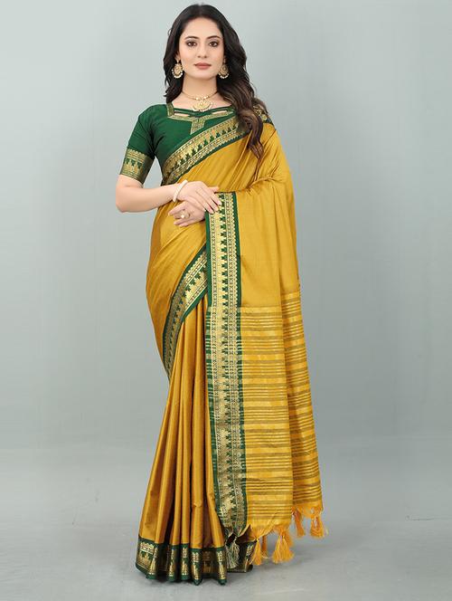 women self-designed bordered saree - 21549805 - Very Small Image - 1