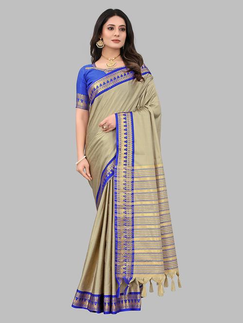 women self-designed bordered saree - 21549807 - Very Small Image - 1