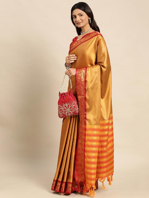 women self-designed gadwal saree - 21549813 - Very Small Image - 1