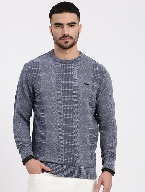 men round neck long sleeve pullover - 21550283 - Very Small Image - 1