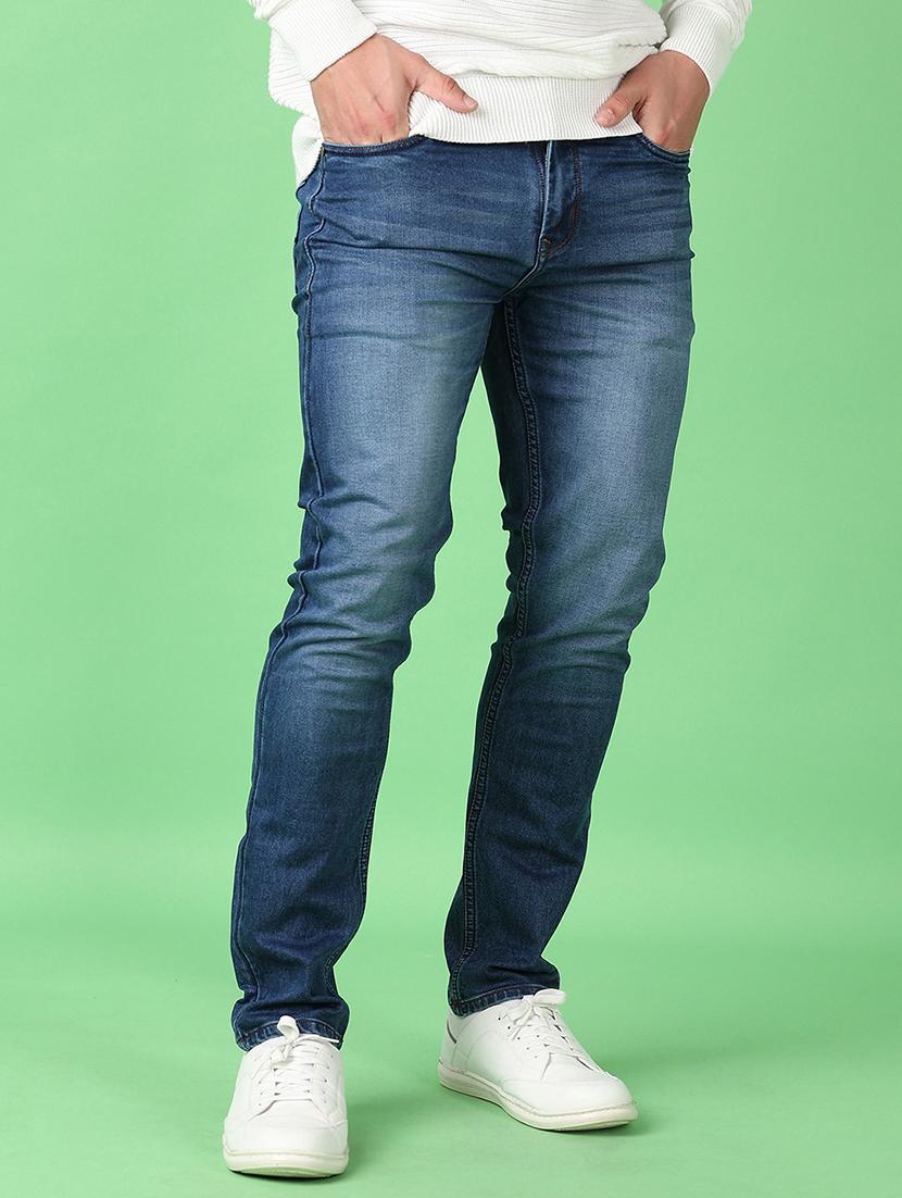 men mid rise plain jeans - 21550655 - Standard Image - 2