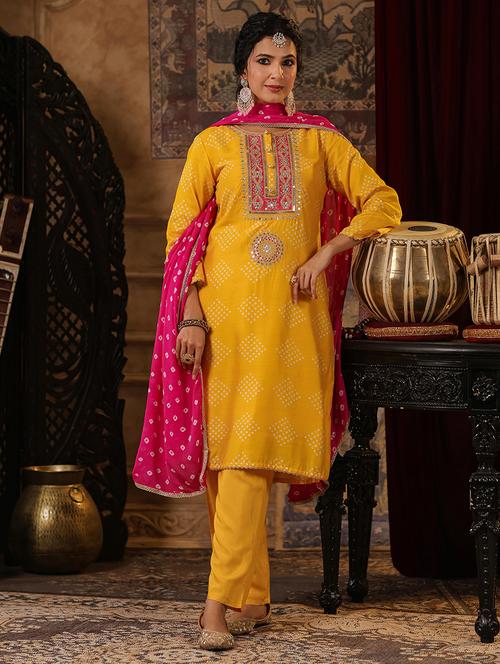 women sequin kurta salwar set with dupatta - 21551420 - Very Small Image - 1