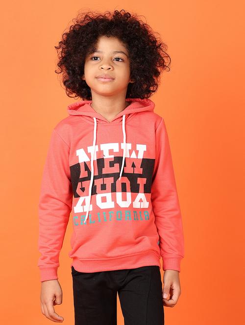 boys front print hooded sweatshirt - 21551486 - Very Small Image - 1