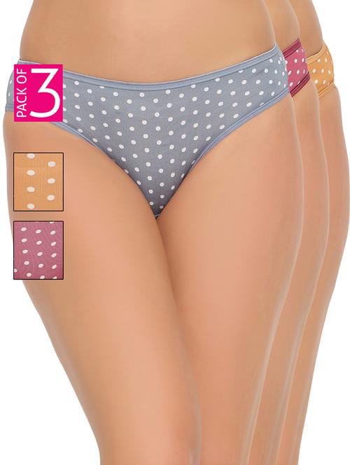 Women Pack Of 3 Printed Low Rise Panty - 21552196 - Very Small Image - 1
