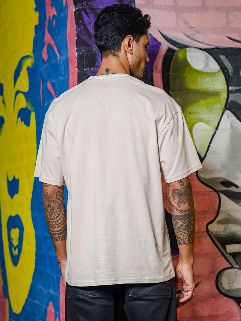 men solid short sleeve oversized t-shirt - 21552880 - Standard Image - 2