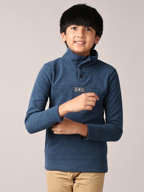 boys solid long sleeve pullover sweatshirt - 21553423 - Very Small Image - 1