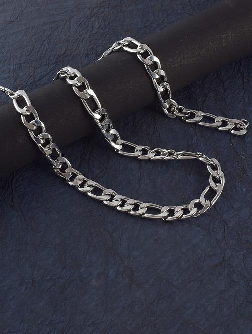 silver stainless steel chain necklace - 21553700 - Very Small Image - 1