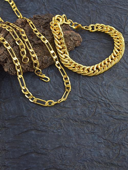gold brass chain necklace - 21553710 - Very Small Image - 1